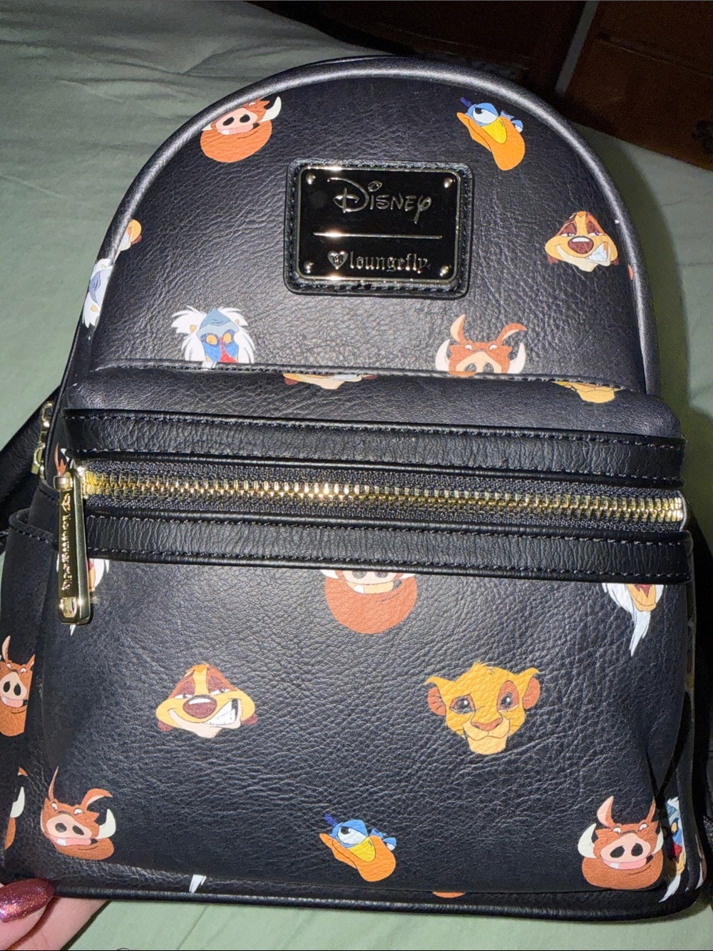 Loungefly Black Lion King Character Mini Backpack